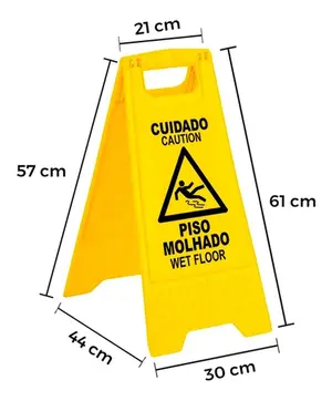 Cavalete Sinalizador Piso Molhado GARDÉIS