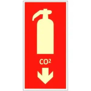 Placa de Extintor 30X20cm Co2 GARDÉIS